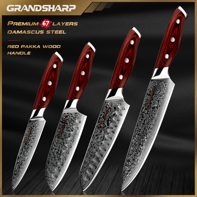 High Tech Kitchen Accessories - Damascus Kitchen Knife Japanese Damascus Chef