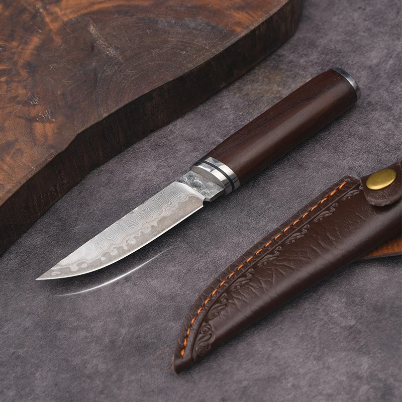 High Tech Kitchen Accessories - 3 Inch Sharp Kitchen Knife Damascus