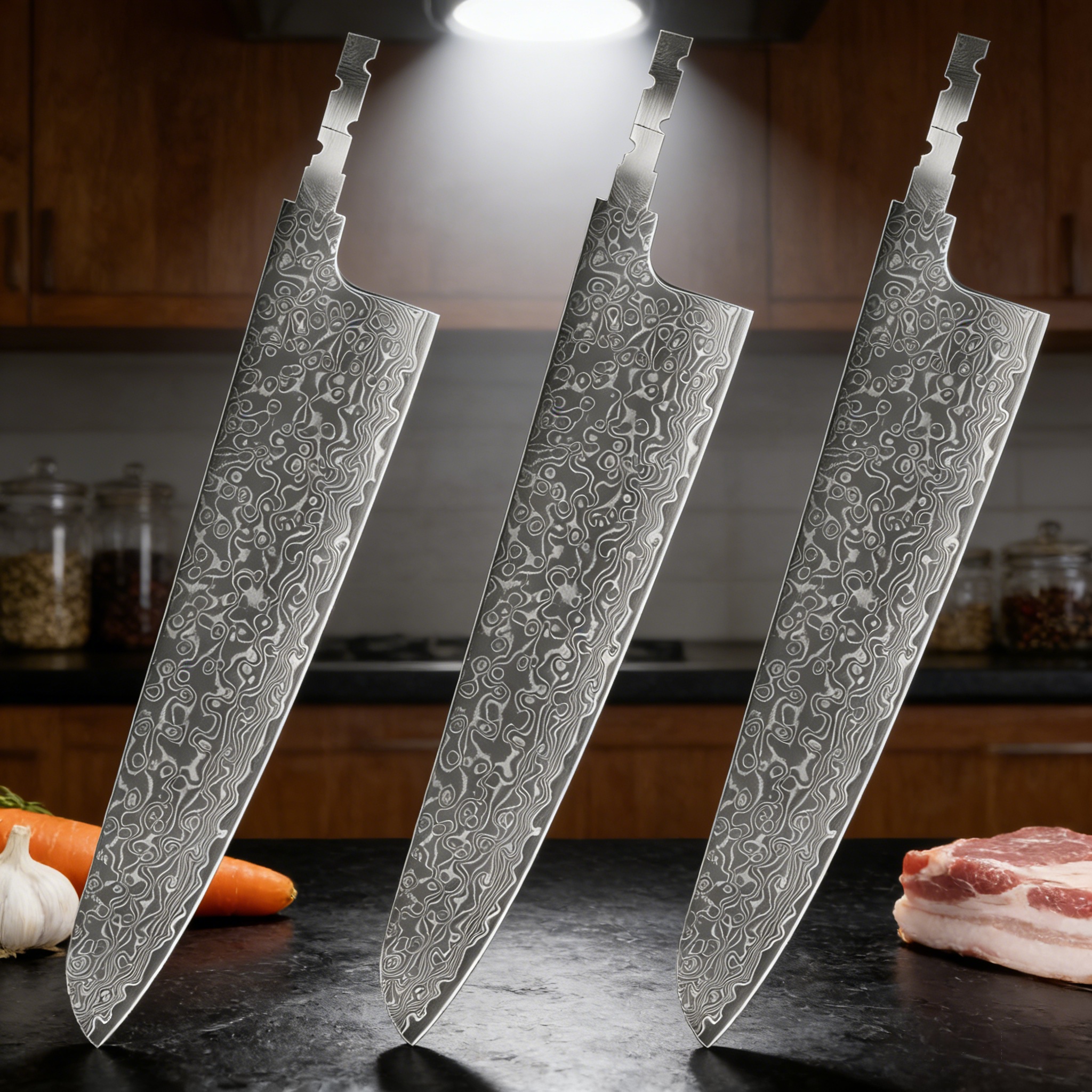 High Tech Kitchen Accessories - 1/2/3PCS,High quality Chef Blank Blade DIY