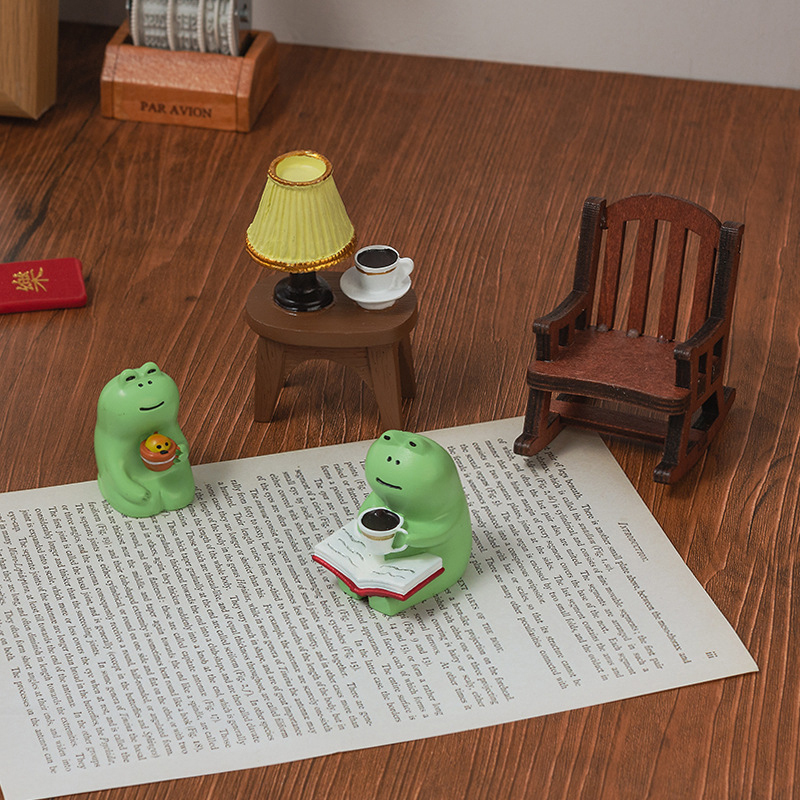 Cartoon Frog Rocking Chair Tab - Tech Accessories For Office Desk avaliação e preço