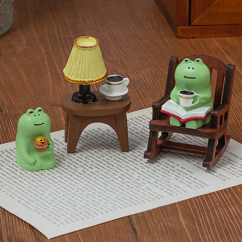 Cartoon Frog Rocking Chair Tab - Tech Accessories For Office Desk avaliação e preço