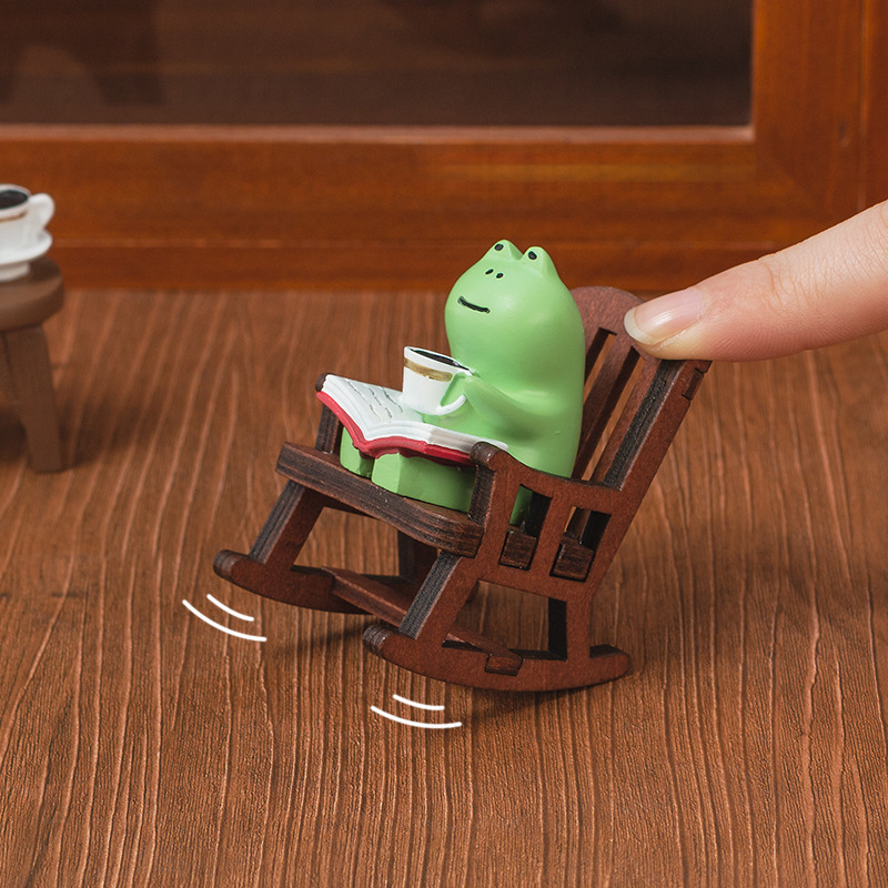 Cartoon Frog Rocking Chair Tab - Tech Accessories For Office Desk avaliação e preço