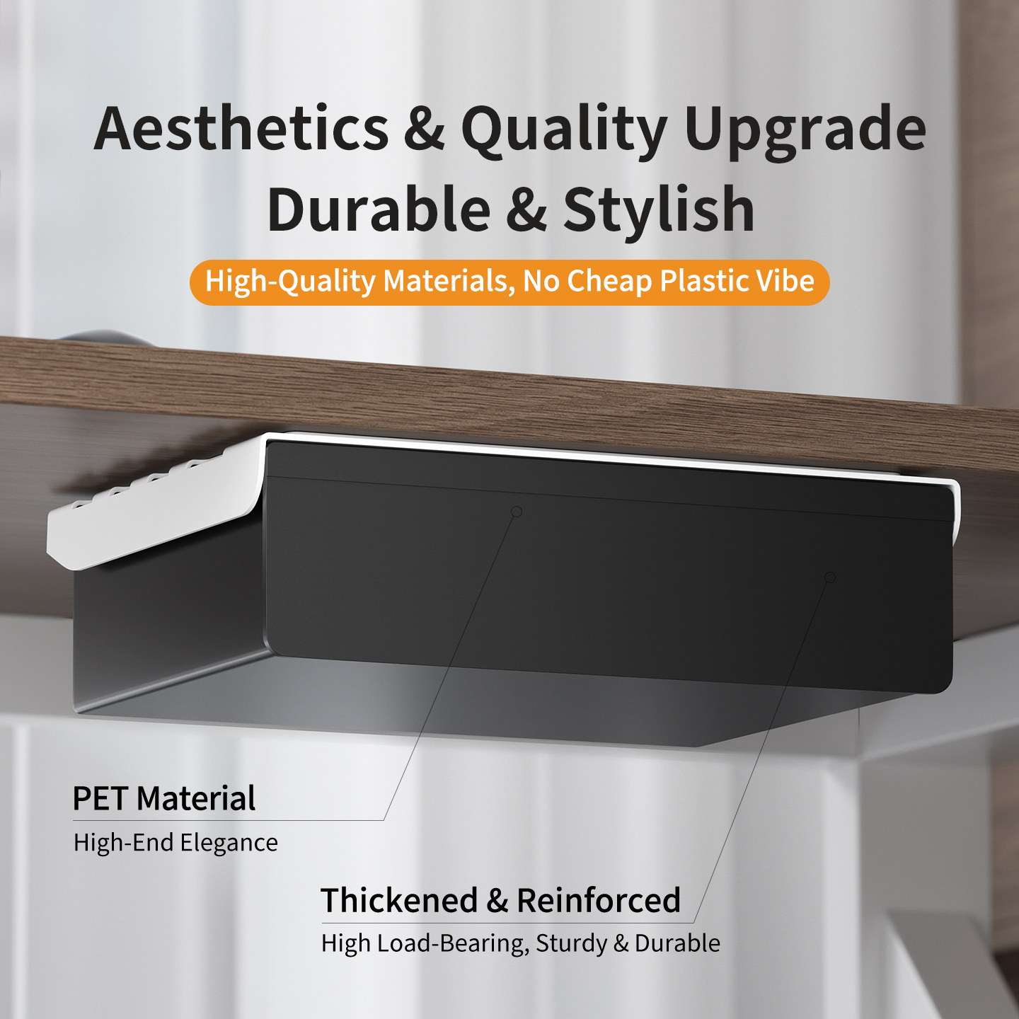 No Drill Multi Size Translucen - Tech Accessories Storage avaliação e preço