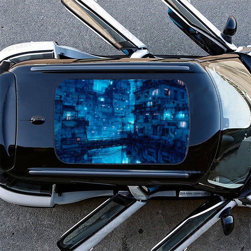 Futuristic Blue Cyberpunk Tech - Tech Accessories For Car avaliação e preço