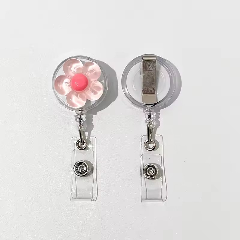 Cute Floral Retractable Badge  - Xray Tech Accessories avaliação e preço