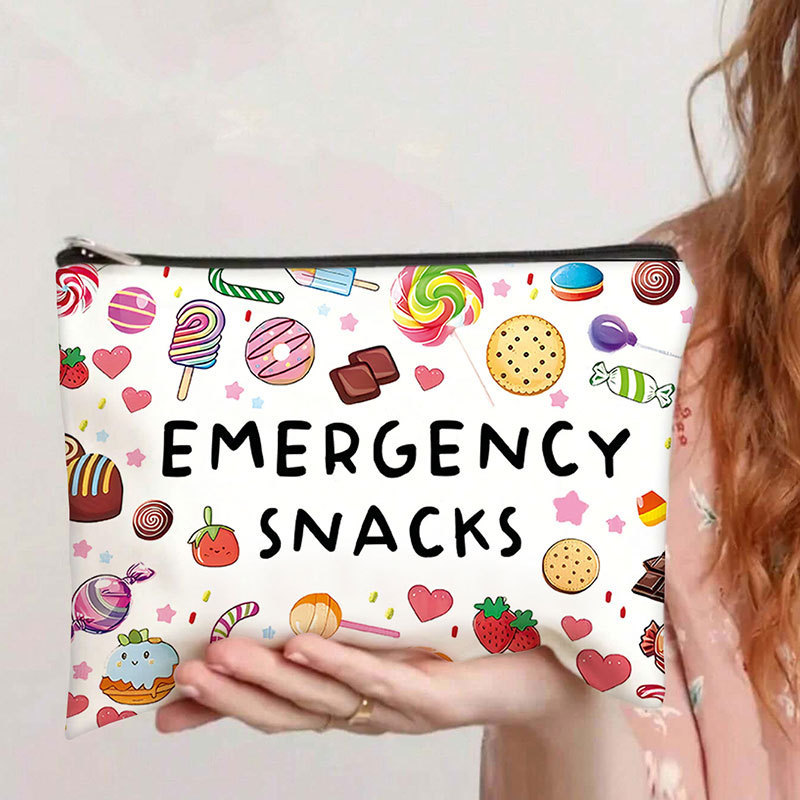 1 PC Women Printed Canvas Make - Tech Accessories Storage avaliação e preço