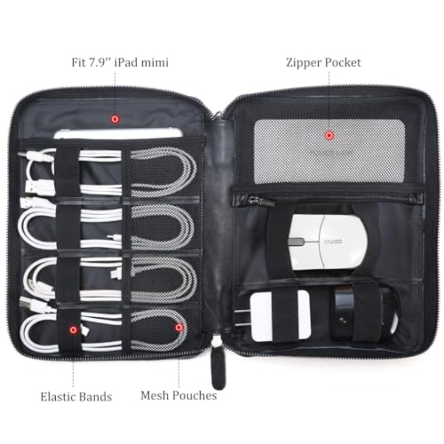 Travel cable organizer case fo - Tech Accessories Storage avaliação e preço