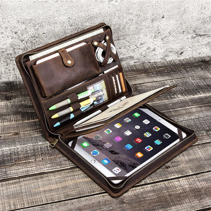 Leather Tablet Storage Bag for - Tech Accessories For Ipad avaliação e preço