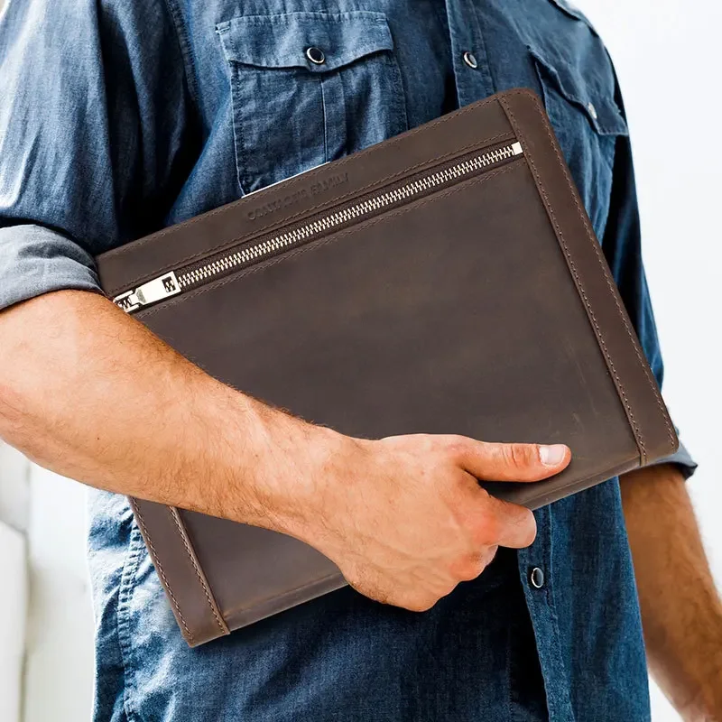 Leather Tablet Storage Bag for - Tech Accessories For Ipad avaliação e preço