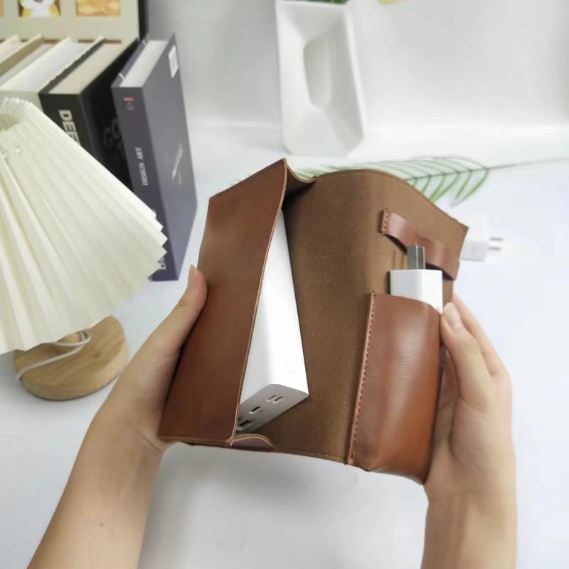 1PC PU Leather Multi-Compartme - Tech Accessories Storage avaliação e preço