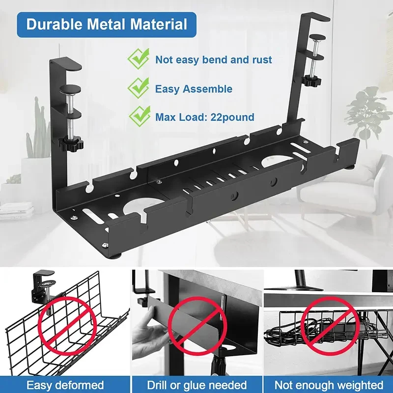 Under Table Telescopic Storage - Tech Accessories For Office Desk avaliação e preço