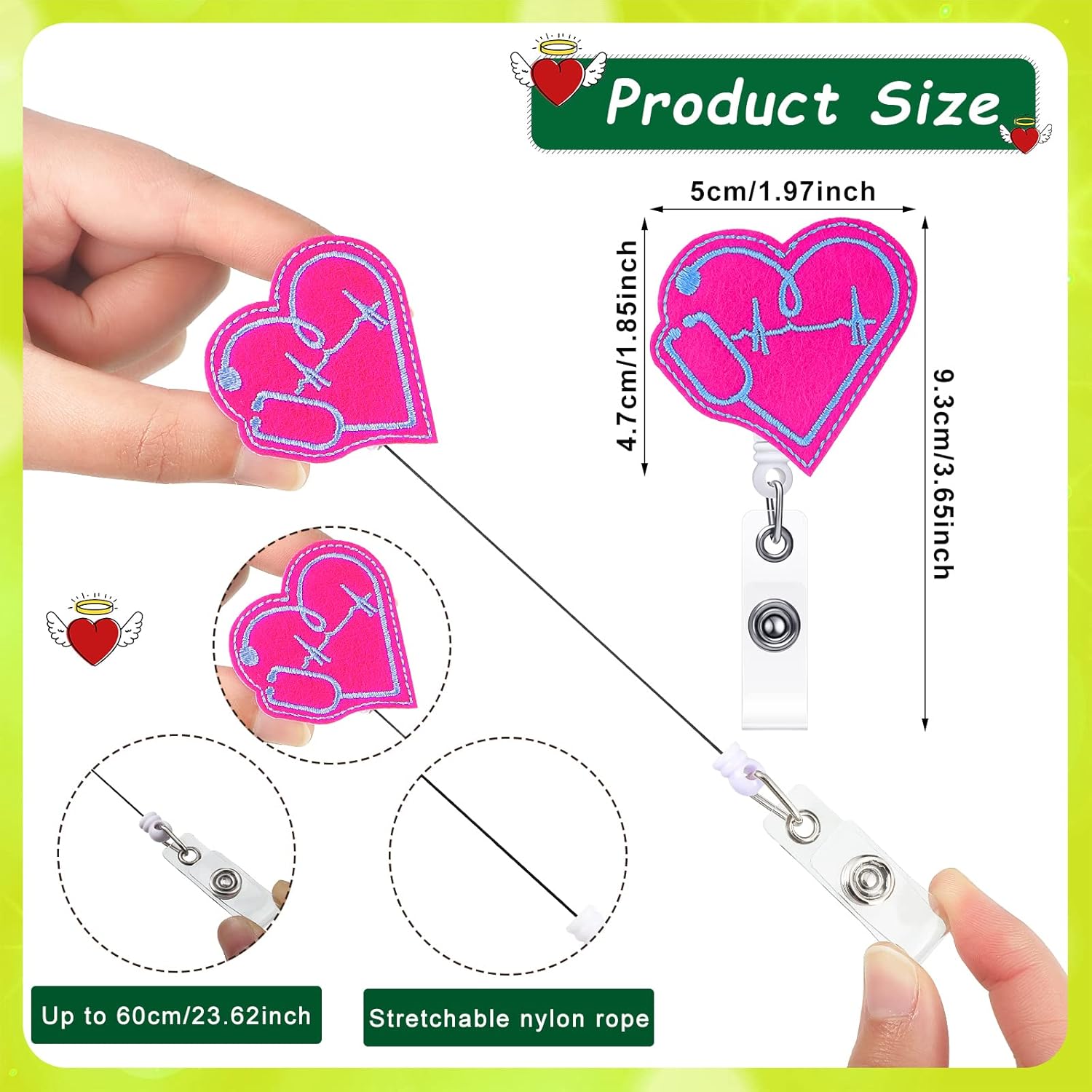 8 Pcs Nurse Badge Reels Cute F - Xray Tech Accessories avaliação e preço