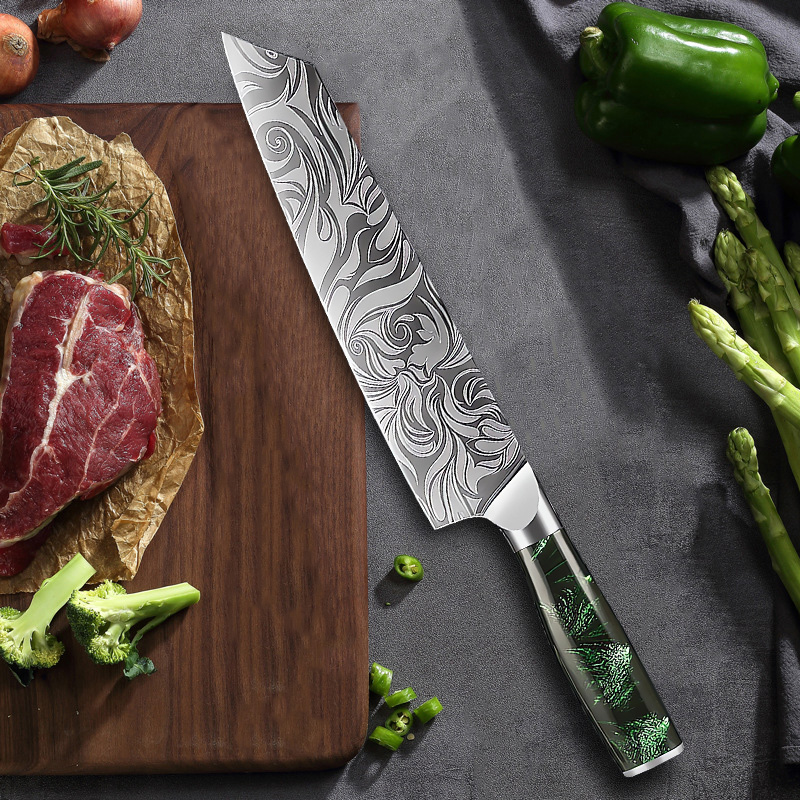 Super Sharp Damascus Pattern K - High Tech Kitchen Accessories avaliação e preço