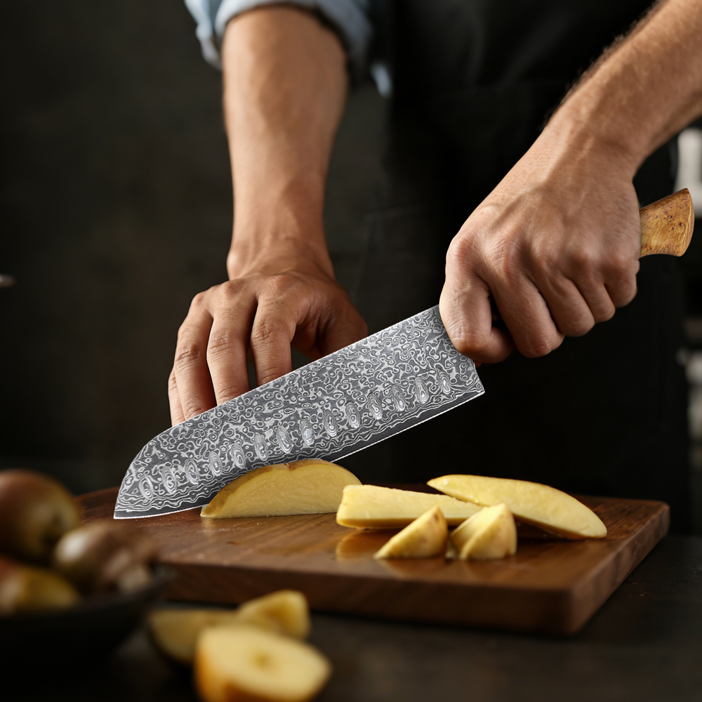 1-3PCS Knife Sets 67 Layer Dam - High Tech Kitchen Accessories avaliação e preço