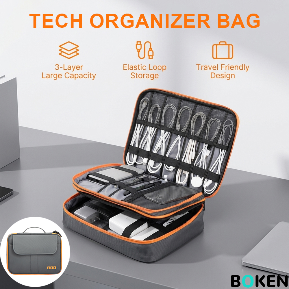 Large Capacity Tech Organizer  - Tech Accessories Storage avaliação e preço