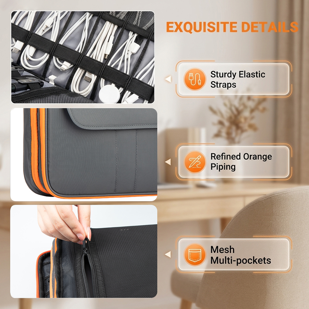 Large Capacity Tech Organizer  - Tech Accessories Storage avaliação e preço