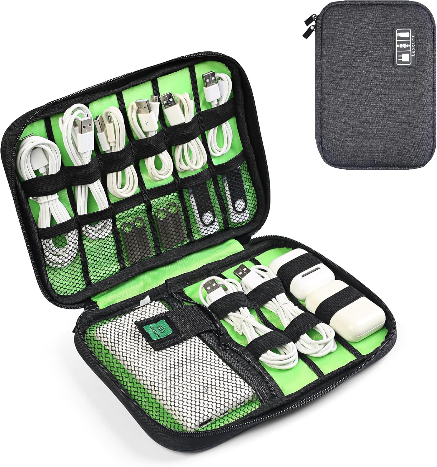 Travel Cable Organizer Bag, Fl - Tech Accessories Storage avaliação e preço