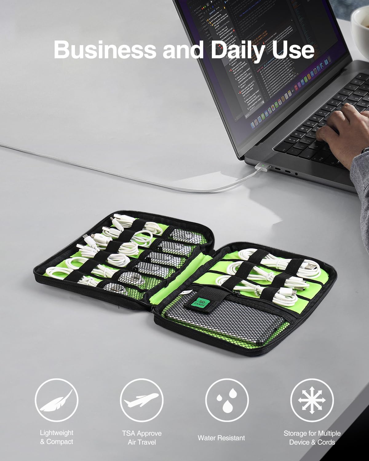 Travel Cable Organizer Bag, Fl - Tech Accessories Storage avaliação e preço