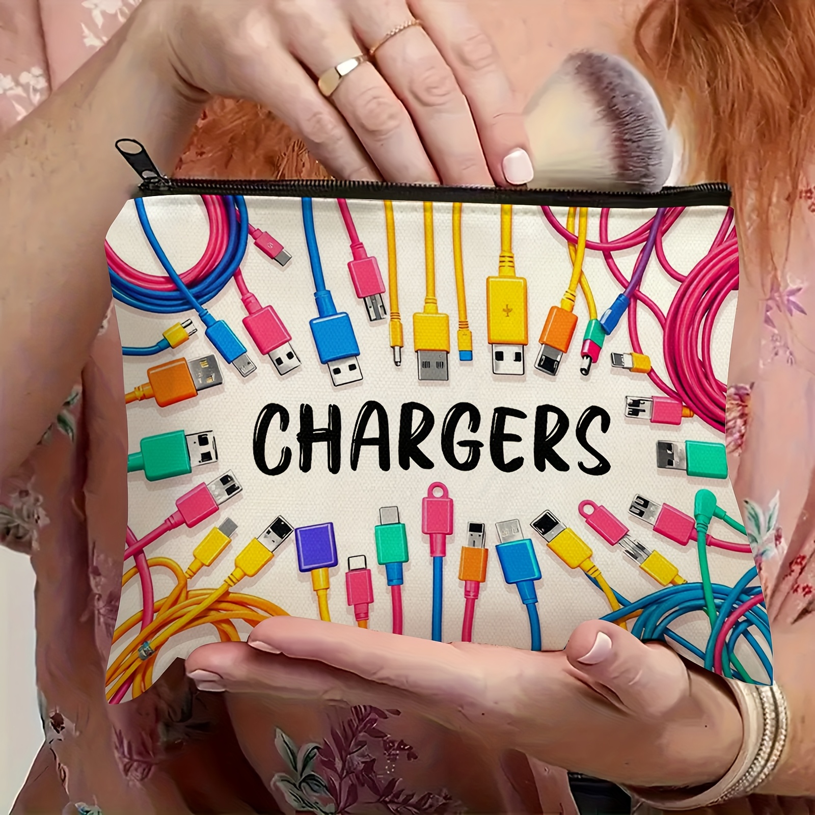 Colorful Cable USB Storage Bag - Tech Accessories For Office Desk avaliação e preço