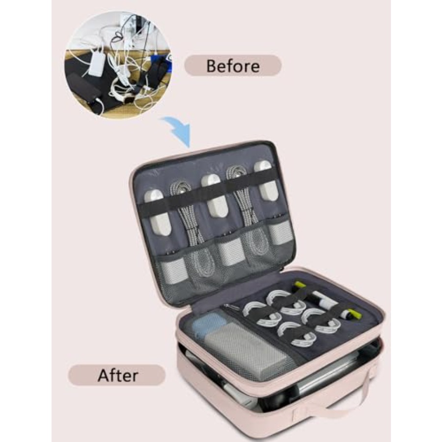 Travel Cord Organizer for Wome - Tech Accessories Storage avaliação e preço