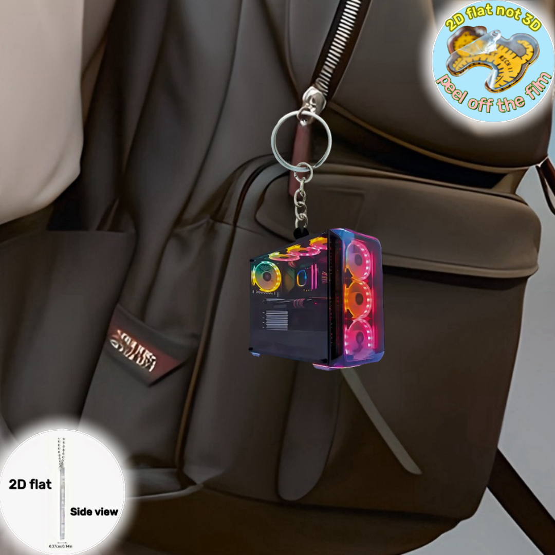 RGB Computer Host Pendant Keyc - Tech Girl Accessories avaliação e preço
