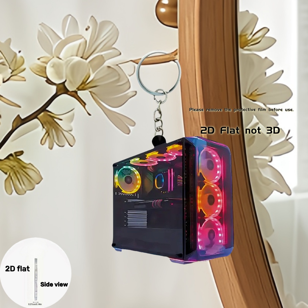 RGB Computer Host Pendant Keyc - Tech Girl Accessories avaliação e preço