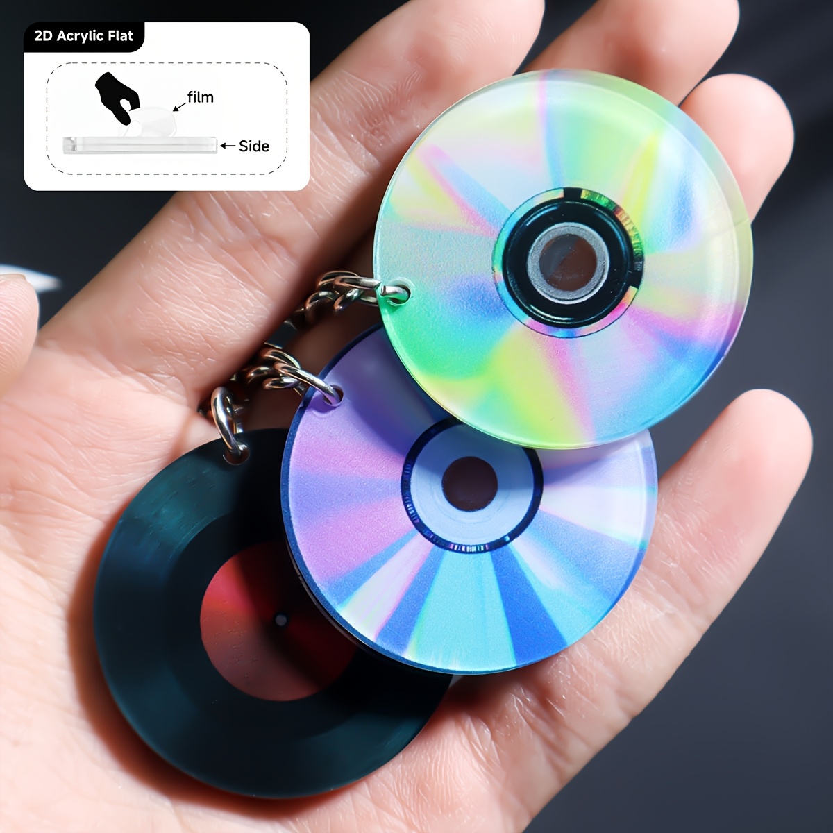 2D Flat 1pc Mini Music CD Patt - Tech Girl Accessories avaliação e preço